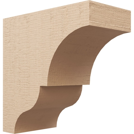 12in. W X 24in. D X 24in. H Series 1 Asheboro Rough Cedar Woodgrain TimberThane Corbel, Primed Tan